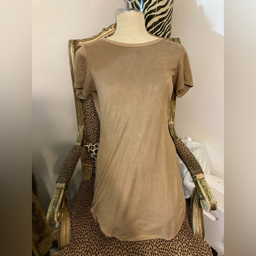 Summer dresses suede style look s/m